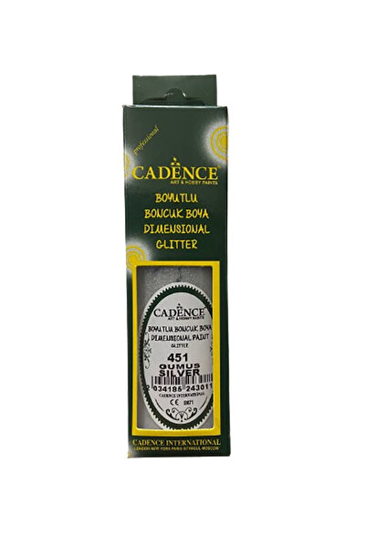 Cadence Boya Cadence Boyutlu Boncuk Boya 451 Gümüş 50ml