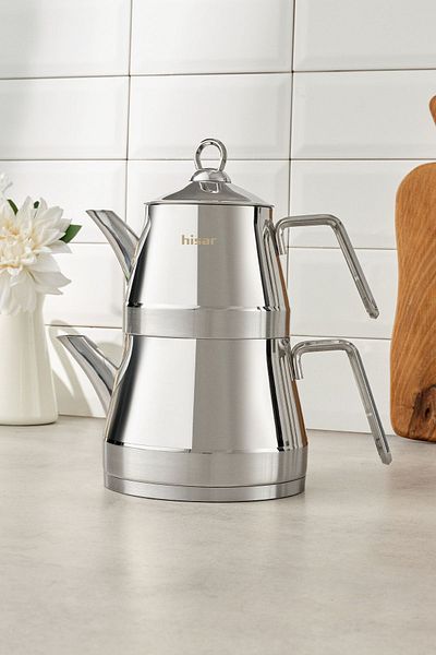 Hisar Orlando Induction Based Midi Steel Teapot
