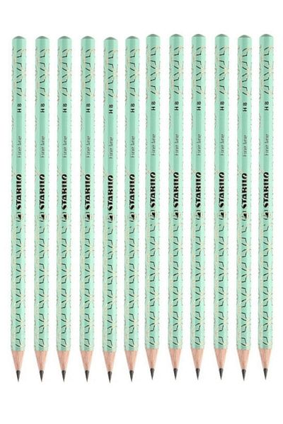 Stabilo Green Round Pencil - Fine 12 Pieces, Czech Republic