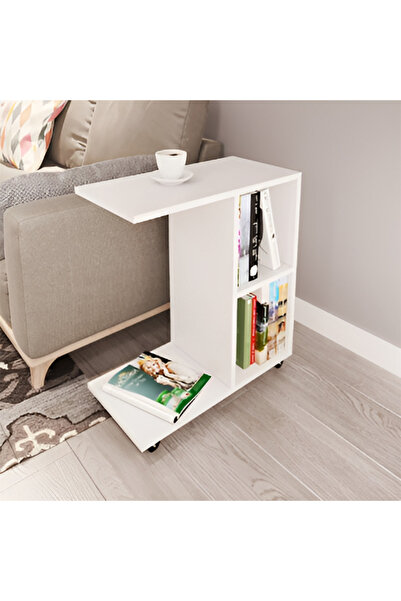 GKE HOME TEKERLEKLİ C SEHPA YAN SEHPA