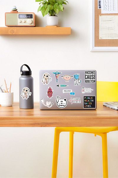 AR Sticker Set de autocolante pentru tabletă pentru laptop cu tematică Doctor Medicine 1