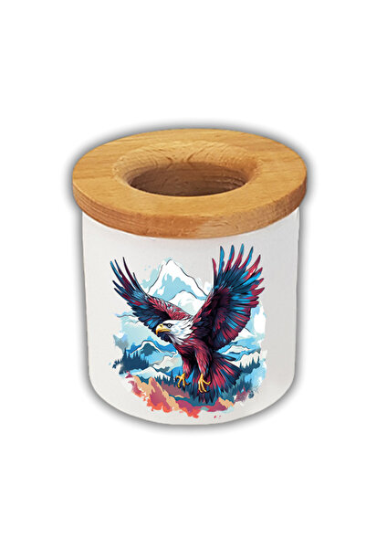 lili hediyelik منظم حامل قلم مطبوع على شكل نسر لسطح المكتب