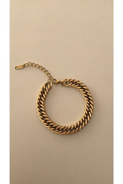 Opia JEWELRY - Steel Cuban Chain Unisex Bracelet (22cm)