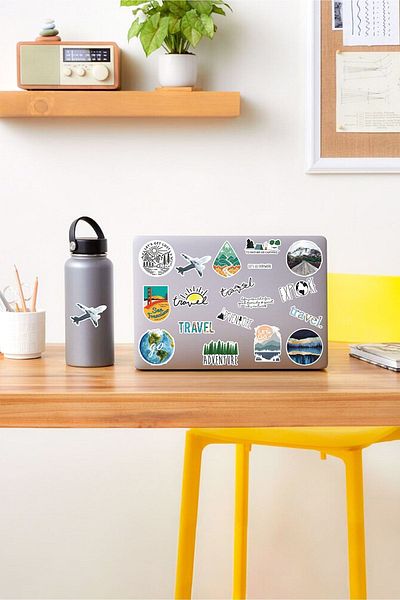 AR Sticker مجموعة ملصقات الكمبيوتر المحمول للكمبيوتر المحمول للسفر 3