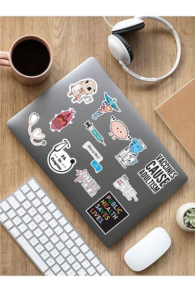 AR Sticker Set de autocolante pentru tabletă pentru laptop cu tematică Doctor Medicine 1