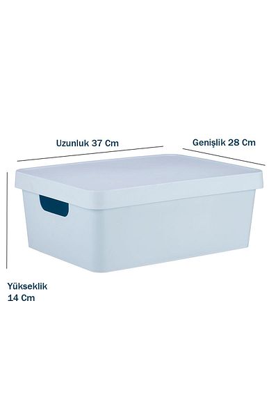 KORUCA 2-Piece Organizer Storage Box Vinto G641 Storage Box 2 X 11 Liter Organizer Box
