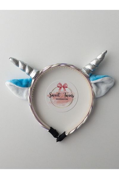 Sweet twins accessories Coroană de păr tricotată cu unicorn
