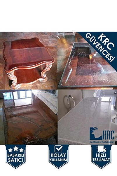 KRCDİJİTAL Mutfak Dolabı, Mobilya, Masa Yüzeyi Koruma Folyosu 62cmx4m Ultra P...