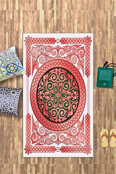 Alkilim سجادة صلاة هدية مطبوعة رقمية مضادة للانزلاق وقابلة للغسل (70 × 130)، ...