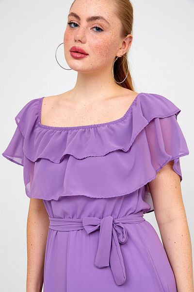 ADASTYLE Rochie Sifon Liliac Tyc00141863684
