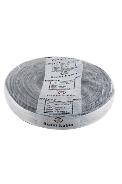 Tamer Elektrik Öznur Kablo 25 Metre 3 x 4 TTR Bakır Çok Telli Siyah