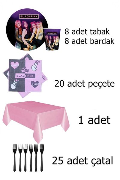 BİDOLUMUTLULUK Birthday Black Pink Balloon Chain Set - Party Entertainment Celebration