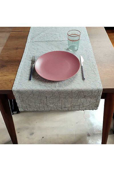 PİKKO HOME 48*136 CM Thin Polyester Embroidered Runner