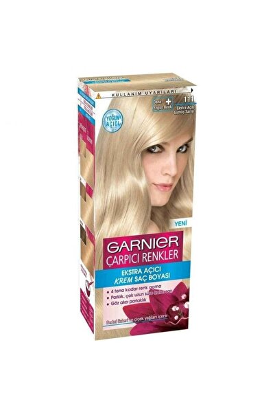 Garnier Çarpıcı Renkler Boya No:111 Ekstra Açık Gümüş Sarısı