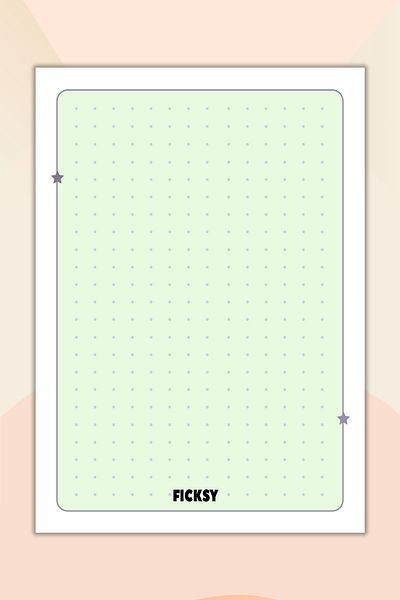 Ficksy Green A6 Note Card - 50 Working Pads