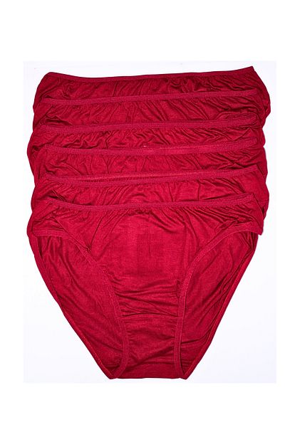 Modal 6 BUCĂȚI Chiloți cu chalat modal burgundy-negru