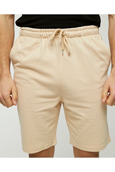YHGTEKSTİL Άνετο ανδρικό σορτς φούτερ - Αντι-ιδρώτα και με τσέπες