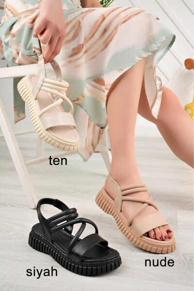 Öztürk Άνετα Γυναικεία Σανδάλια - Χοντρή Σόλα, Casual, OZ-A200