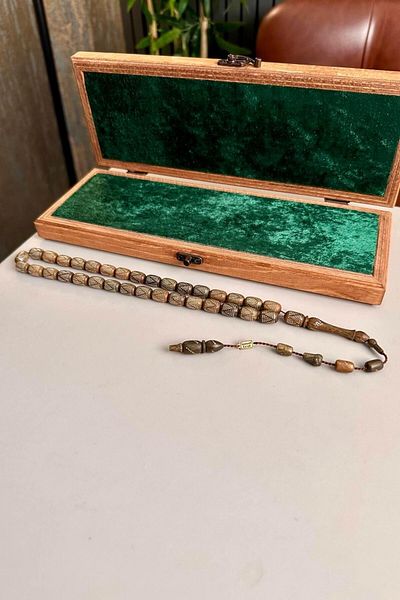 dergah tesbih Master Ismail Erol Silver Prayer Beads - Pelesenk Tree Design