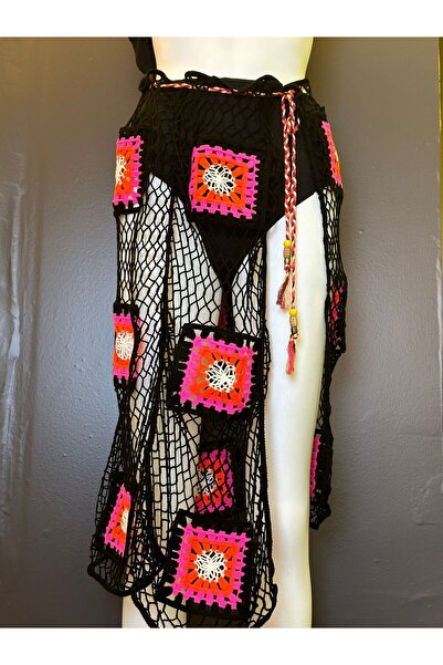 Gönülden Tasarım 80 cm Cut - Ethnic Motif Women's Pareo, Standard Size