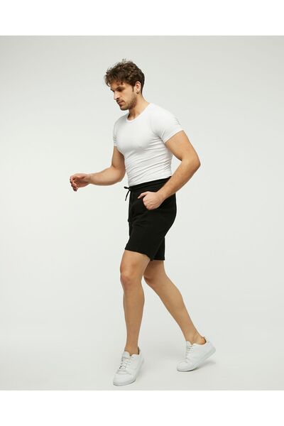 YHGTEKSTİL Erkek Rahat Terletmez Cepli Şort Eşofman Altı