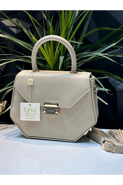 Levidor Levidor LEVDR.910015.VZN - Custom Colorful Faux Leather Shoulder Bag with Hand and Arm Detail