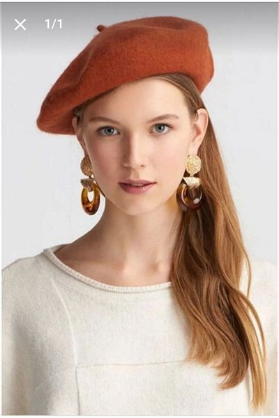 Nilbutik French Painter Austrian Wool Felt Beret Hat