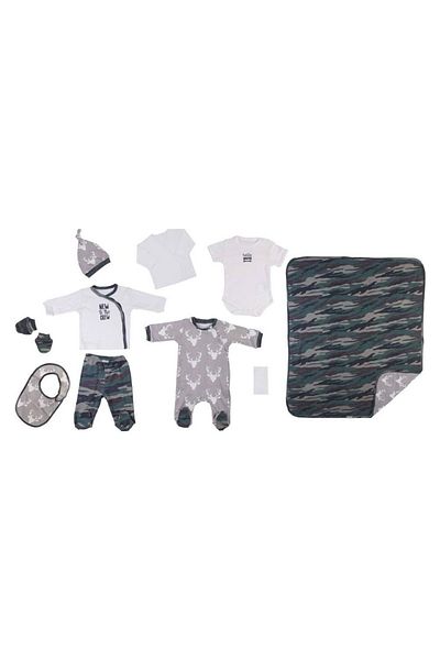 Bebepan Camo Happy Baby Hospital Discharge Set of 10
