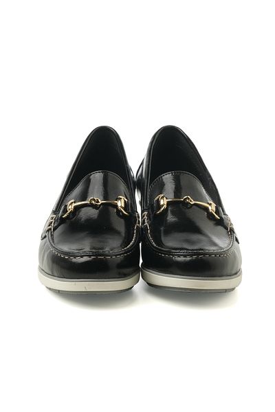 John May Oxford Black Patent Leather Effect Women's/Girls' Dress - EL-7186 054 JOHN MAY (2702)