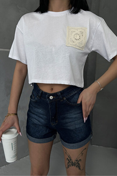 MILANOFOX Kadın Double Paça %100 Pamuk Teenage Şort