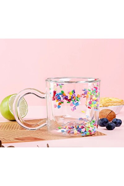 M Mimoza Park Kawaii Star Moon Style Borosilicate Cup - Heat Resistant, Doubl...