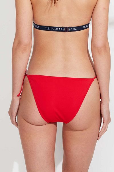 U.S. Polo Assn. Women's Red String Bikini Bottom