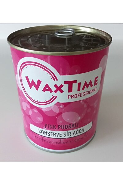 waxtime Professional Konserve Sir Ağda PINK PUDRALI 800 ml. HASSAS CİLTLER İÇİN