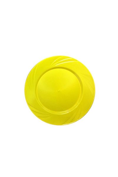 Lette Mica Round Plate Hard Plastic Plate 6 Pieces