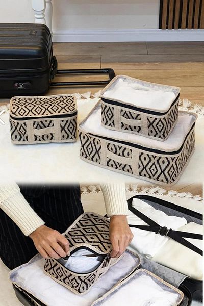 Özlem Toys Travel Bag Inside the Suitcase 3 Pieces