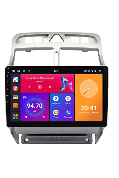 Carvocal Peugeot 307 Android Multimedya Sistemi (2001-2008) CRV4424XP