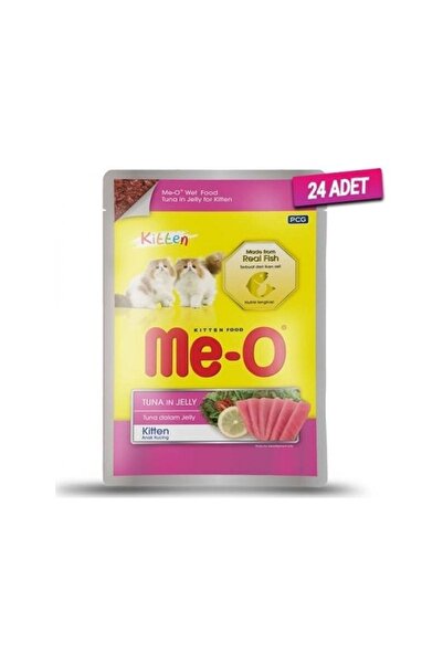 me-o 24 Adet - Meo Kitten Jöle Içerisinde Ton Balıklı Yavru Kedi Konservesi 8...