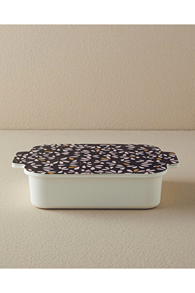 English Home Modern Daisy 4'lü Melamin Kahvaltılık Siyah