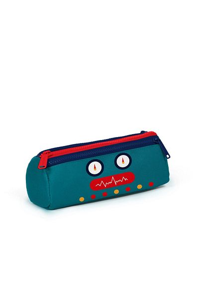Sms/Yaygan Τσάντα μολυβιού Coral High Kids Navy Blue Civit Robot με μοτίβο τριών θέσεων 22324