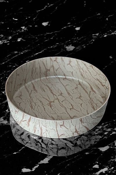 LeesHome 32 Cm Light Brown Deep Granite Oven Tray