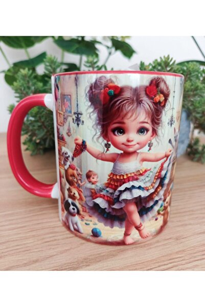 Mugs and love Vintage tasarım büyük boy kupa