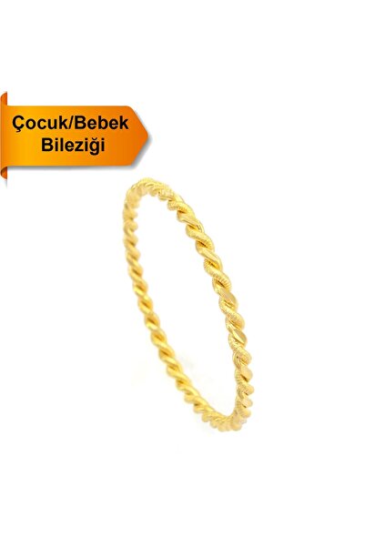 FerizZ Altın Kaplama 2li Adana Burma Çocuk Bileziği