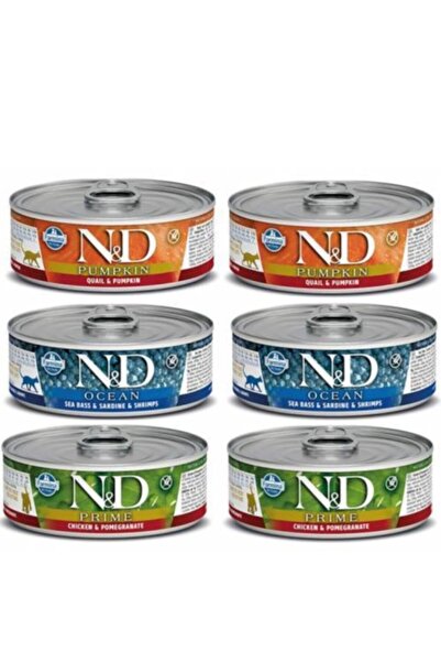 N&D 3 Çeşit Konserve 6adet
