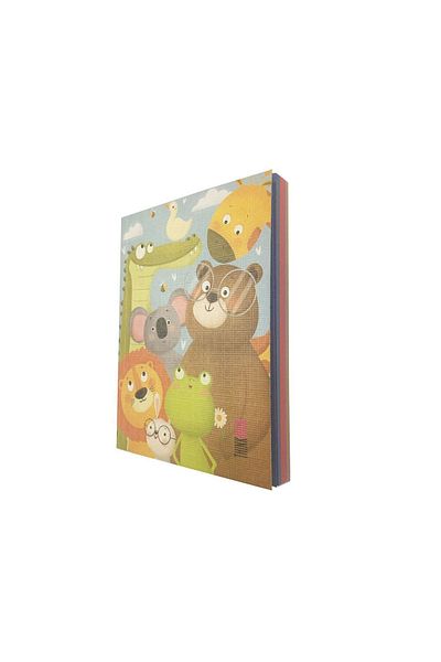 Thinkbook Σειρά Minnak - Lion and His Friends 14x11 cm Έγχρωμη Σελίδα Χωρίς Επικάλυψη Σημειωματάριο