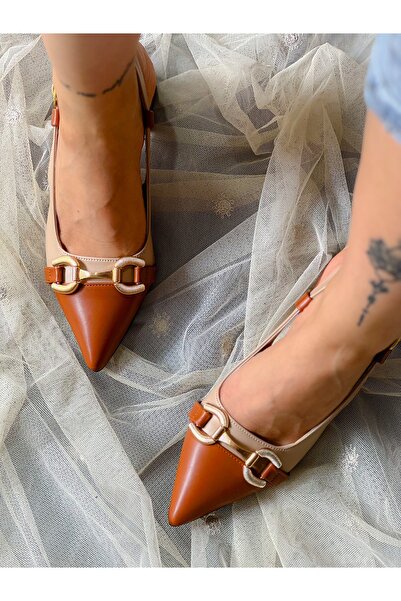 irmona MARTIN BEIGE TAN LEATHER - BUCKLE HEELED SANDALS