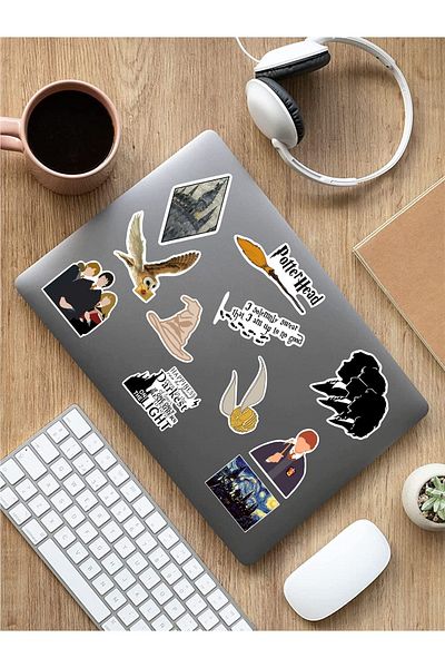AR Sticker Set de autocolante pentru laptop, notebook, tabletă cu tematică Harry Potter
