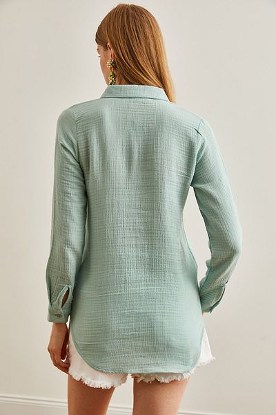 Olalook Zöld női muszlin ing - GML-19001216