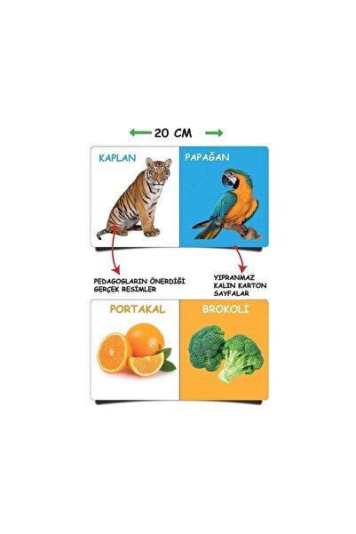 DIY Toys Dolunay Oyuncak Dıytoy, Ilk Kütüphanem-ilk Sözcükler 8'li Mini Kitap Seti