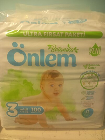 ÖNLEM bebek bezi 4 9 kilo arası 100lü paket