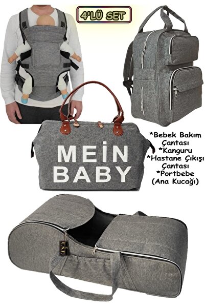 ESY LİNE Portbebe Ana Kucağı Bebek Bakım Çantası Bebek Taşıma Kanguru Hastane...